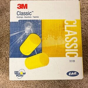 Classic Yellow Earplugs - Foam Noise Reduction
